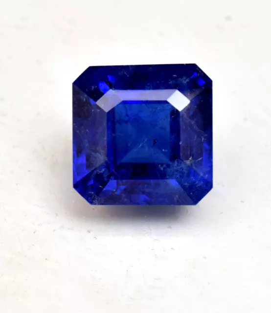 Naturel Haut Bleu AAA Couleur Certifié Tanzanite Émeraude Coupe 12.4Ct Desseré