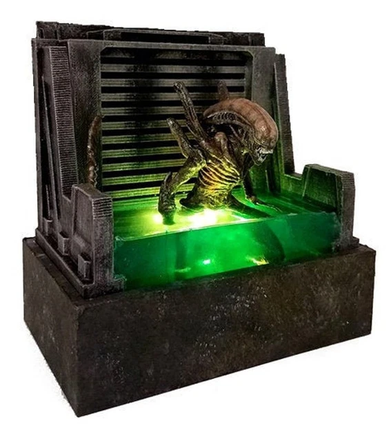 Horror Resin Figure Alien Statue Decorations Halloween Toys Light Up New