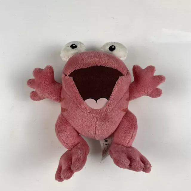 2008 Neopets Quiggle Pink Frog Plush Stuffed Animal Toy No Code