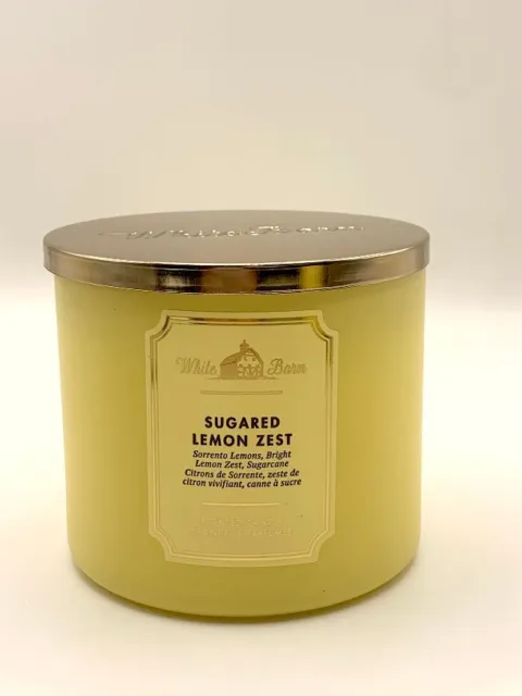 Bath & Body Works 3-Docht Kerze Sugared Lemon Zest 411g