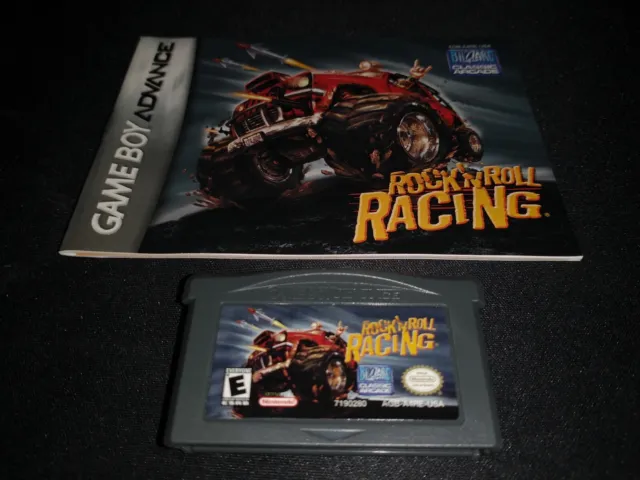 Rock N' Roll Racing Nintendo Game Boy Advance NRMT authentic cart&manual