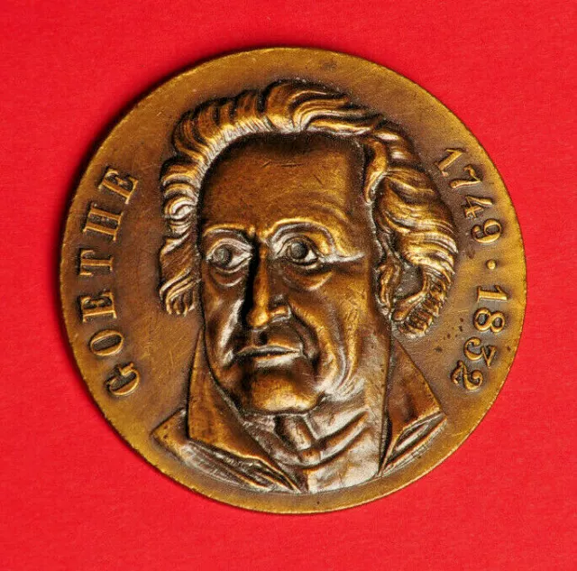 Goethe Medaille Sachsen 1904 Durchmesser 40 mm