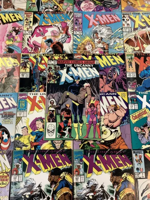 Uncanny X-Men #167 170 178 202 204 207-209 214 217 219+ 25 Marvel Comic Book Lot
