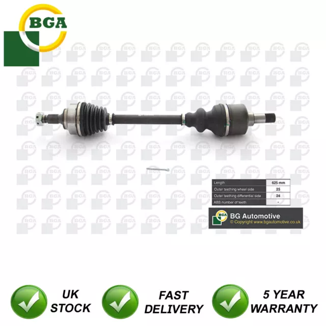 Driveshaft Front Left BGA Fits Citroen Berlingo C4 Picasso Peugeot 307 Partner