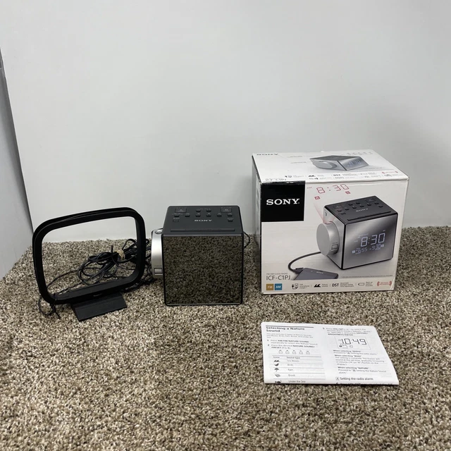SONY ICFC1PJ ALARM Clock Radio Dual Alarm, Time Projection, USB 32.