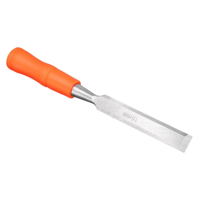 Ciseau à bois Charpenterie 0.6'' Largeur Tête plate Acier Carbone PVC Poignée 3
