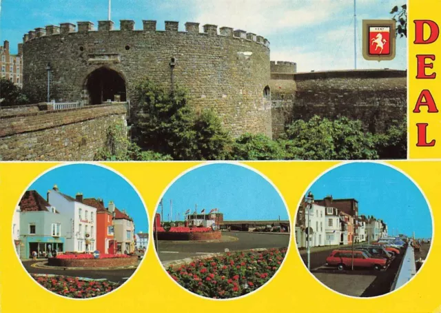 Kent Multi View Postcard, c1980s Deal. Castle, Promenade WS4