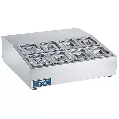 Arctic Air ACP8SQ 27" Compact Countertop Refrigerated Prep Rail, 8 Pan Capacity Arctic Air ACP8SQ 27" Compact Countertop Refrigerated Prep Rail, 8 Pan Capacity