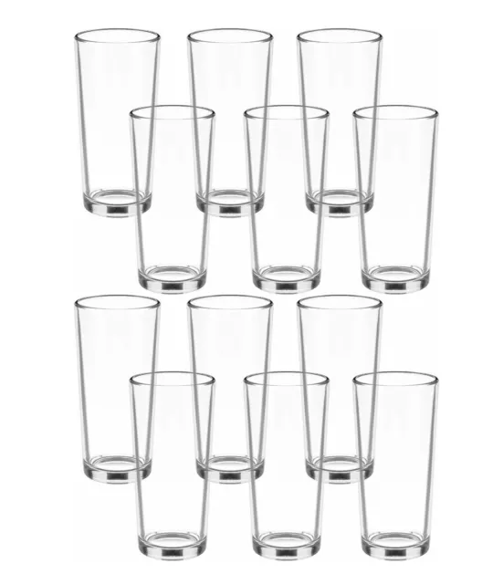 12 x Wassergläser Set 230ml  Trinkglas Gläser-Set Saftgläser Glas Wasserglas