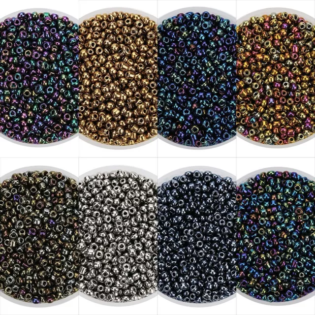 Czech Glass Charms Bead Spacer Seed Beads DIY Bracelets Jewelry Making 2800Pcs