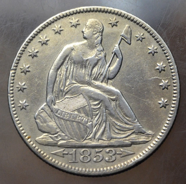 1853-O Seated Liberty Half Dollar Arrows & Rays