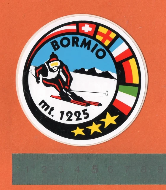 Autocollant Vintage SESTRIERE – Sticker Ski – Adesivo Adhesivo