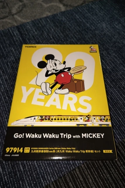 Train Tomix 97914 Kyushu Shinkansen Mickey Mouse - 6 Voitures Jaunes - Échelle N
