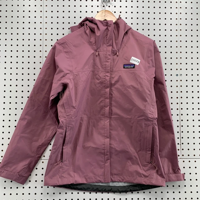 NEW Patagonia Womens XS Hood Torrentshell 3L Pink Black H2NO Parka Windbreaker