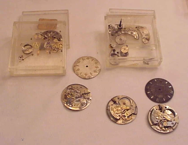 3 pc Bulova  11AC  11 AC  17 Jewel Parts Watch Movement Lot