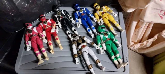 Bandai Mighty Morphin Power Rangers Vintage 1993 Set figure 8"" di x7