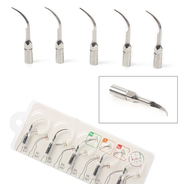 5 Type Dental Ultrasonic Scaler Scaling Endo Perio Tip fit EMS WOODPECKER