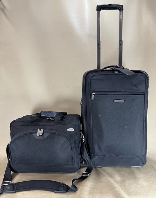 Used DAKOTA by Tumi Black 22" Upright Exp Wheeled Suitcase & 16” Exp Briefcase