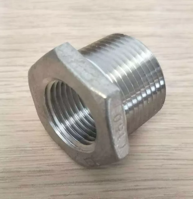 Hex Bushing Stainless Steel 304 1-1/4" x 1/4" NPT Guardian