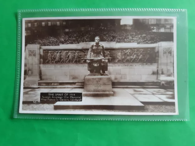 Scottish American War Memorial Edinburgh Scotland Postcard