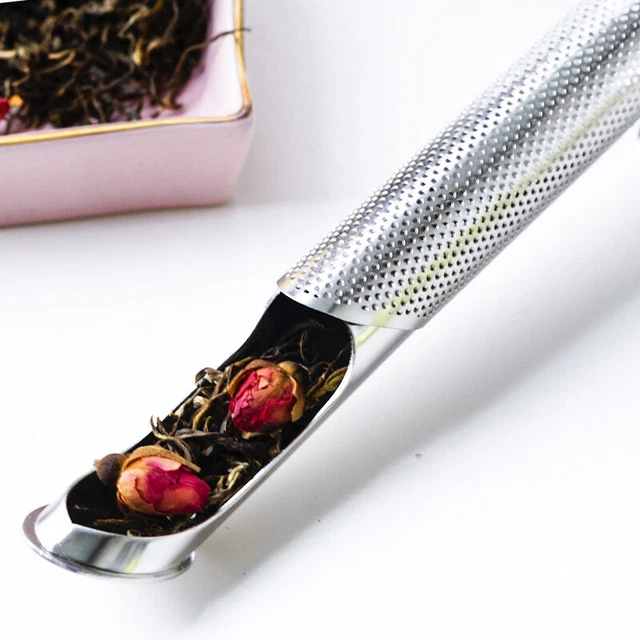 Thé Passoire Thé Infuseur Tuyau Design Support Outil Thé Cuillère Filtre .J