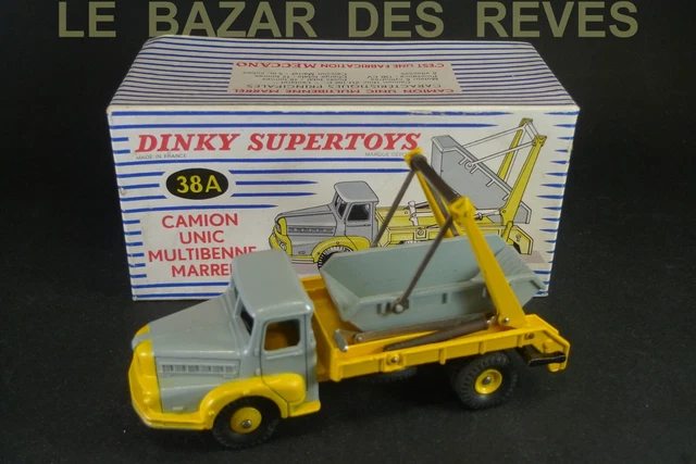 A boxed French Dinky Supertoys No.38A Camion Unic Multibenne Marrel, Nr