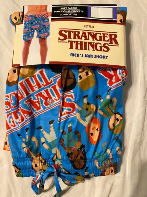 STRANGER THINGS Eleven 11 DUSTIN MAX New MEN'S Pajama Sleep LOUNGE Shorts WOW!