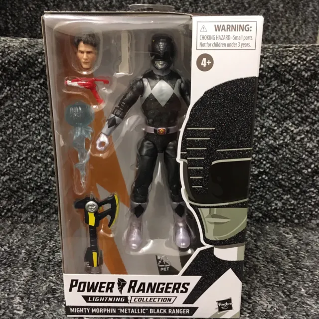Power Rangers Lightning Collection Mighty Morphin “Metallic” Black Ranger  *Read