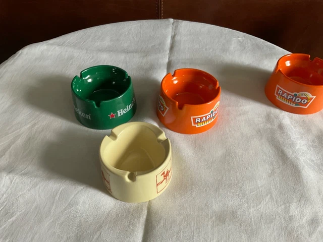 Cendriers De Poche Réutilisables - Lot De 4 En PVC, Anti-Odeur, Résistant à La Chaleur, Pour Voiture, Sac