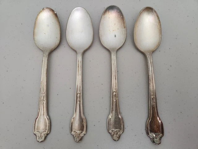 Lot/Set of 4 International Silver Co. XII  Falmouth Table Spoons Silver Plated