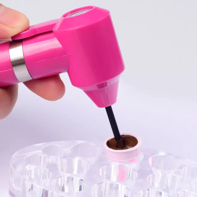 Dispositivo de pluma licuadora de tinta con varilla de mezcla pigmento eléctrico caña agitadora (rosa)