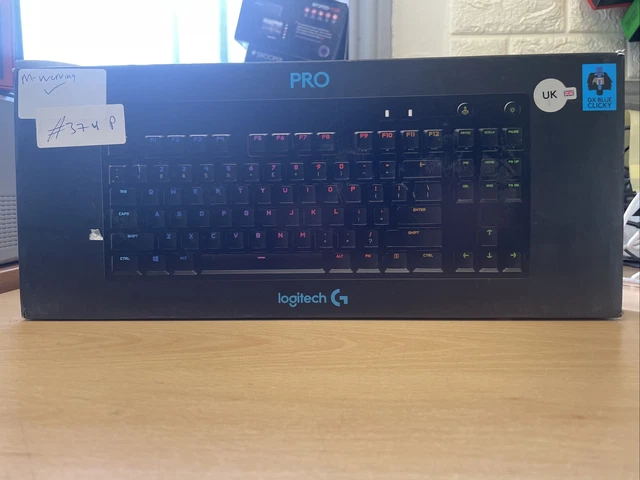 LOGITECH G PRO TKL Mechanical Gaming Keyboard, GX Blue Clicky Key ...
