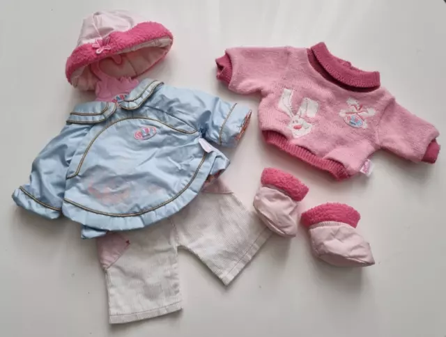 Zapf Creation Baby Born 5 tlg Set Schnee Winter Set Anzug  für Puppe 43  Zubehör