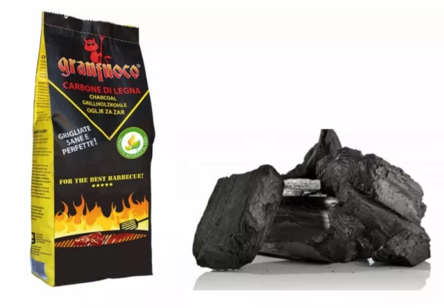 Bi-Carbo Carbone di Legna per Barbecue & Grill 3 Kg