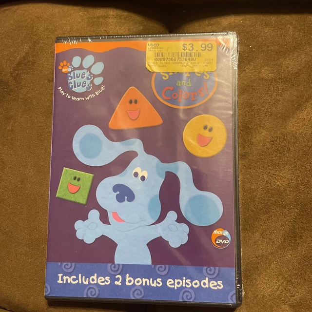 BLUE'S CLUES Shapes And Colors DVD (AMAZING DVD IN PERFECT