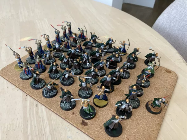 Job Lot Rohan Soldiers & High  Elves Alliance LOTR Games Workshop X 50 Pcs