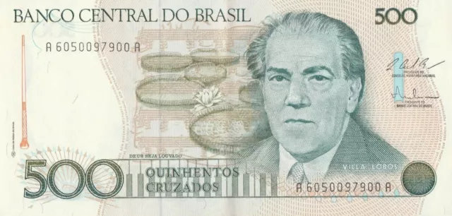 BRAZIL-BANCO CENTRAL DO BRASIL 1,000 MIL CRUZADOS *0160A PAPER MONEY