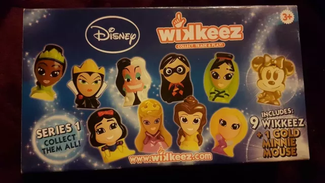 Disney Wikkeez 10 Pack Princess & Villain with Gold Minnie Mouse Series 1 BNIB