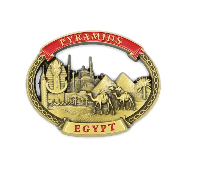 3D - EGYPT -CAIRO - Souvenir Fridge Magnet Kitchen Decor Holiday Gift -Metal