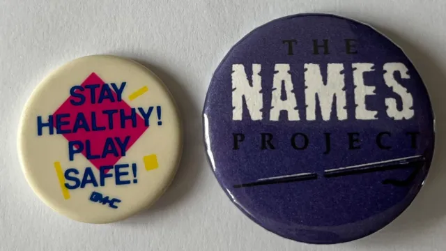 Names Project safe sex buttons AIDS LGBTQ Gay cause lot