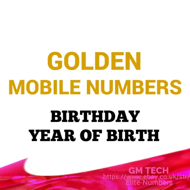 Gold Easy Mobile Number Birthday Year Of Birth Golden Uk Pay As You Go Sim Card