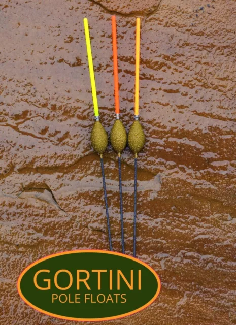 3 NO. HAND made GORTINI 4x14 Johnny Paste pole fishing floats handmade set  £5.40 - PicClick UK