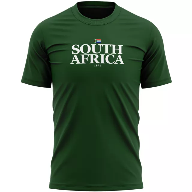 South Africa 1891 Mens T Shirt Country Sports Event Him Soccer Rugby Tee Top Men