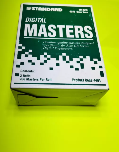 Genuine Standard Digital Masters for Riso GR Series 2 rolls per box