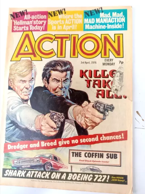 Action Comic (Pre Ban)  3rd April 1976  Killer Takes All!