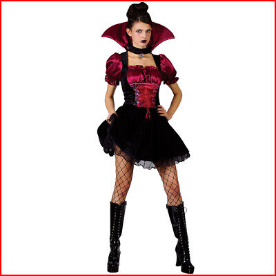 Costume Carnevale Donna Da Vampiro Di Halloween Per Adulto Sexy Travestimento M