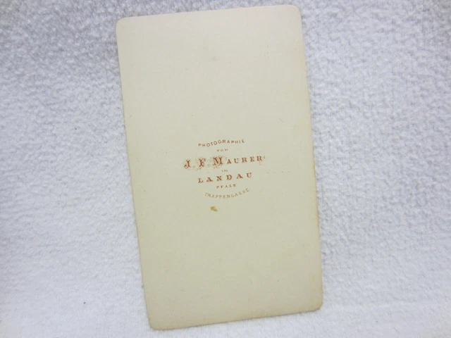 PORTRAIT-FOTO - CDV - LANDAU / Pf. - 1866 / 1870-71 - Offizier / Früher Orden -5 2