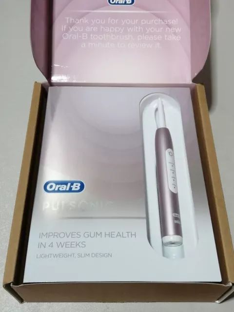 Oral-B Pulsonic Slim Luxe 4000 Elektrische Schallzahnbürste für gesünderes Zahnf