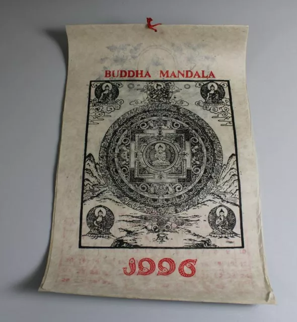 B3 / Mandala Buddha Calendario 1996 - Kpl - Carta Fatta A Verniciato,Incisione