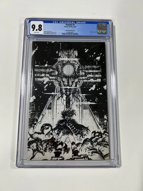 Vanish 1 Johnson Sketch Cover Virgin Variant Cgc 9.8 White Pages Image 2022